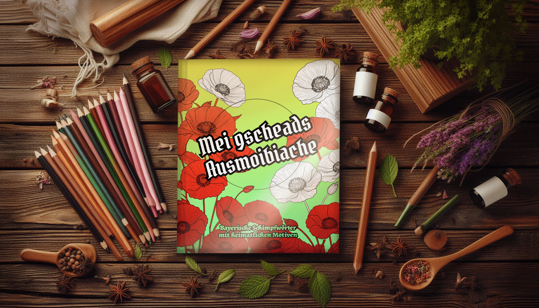 Mei gscheads Ausmoibiache - Mein unverschämtes Ausmalbuch